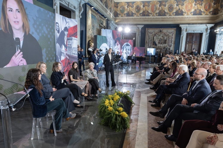 Il Presidente della Repubblica Sergio Mattarella in occasione delle celebrazione della “Giornata Internazionale della Donna”

