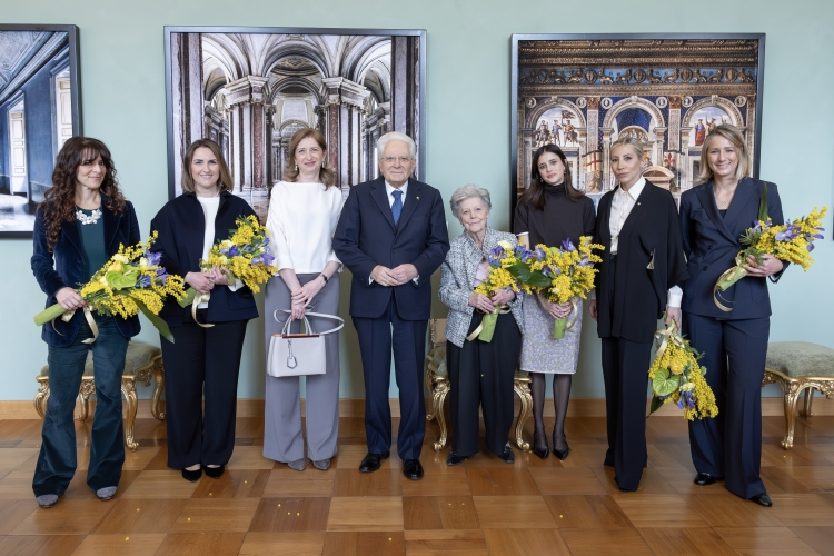 Il Presidente della Repubblica Sergio Mattarella in occasione delle celebrazione della “Giornata Internazionale della Donna”
