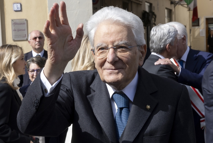  Il Presidente della Repubblica Sergio Mattarella  lascia Firenze