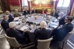 Il Presidente Sergio Mattarella in occasione della riunione del Consiglio Supremo di Difesa 