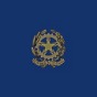 nell'immagine lo stendardo mod. 1992 sfondo blu e emblema in oro